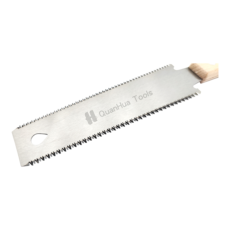 Dubbelzijdige zaag met houten handvat voor het zagen van hout QH-250D