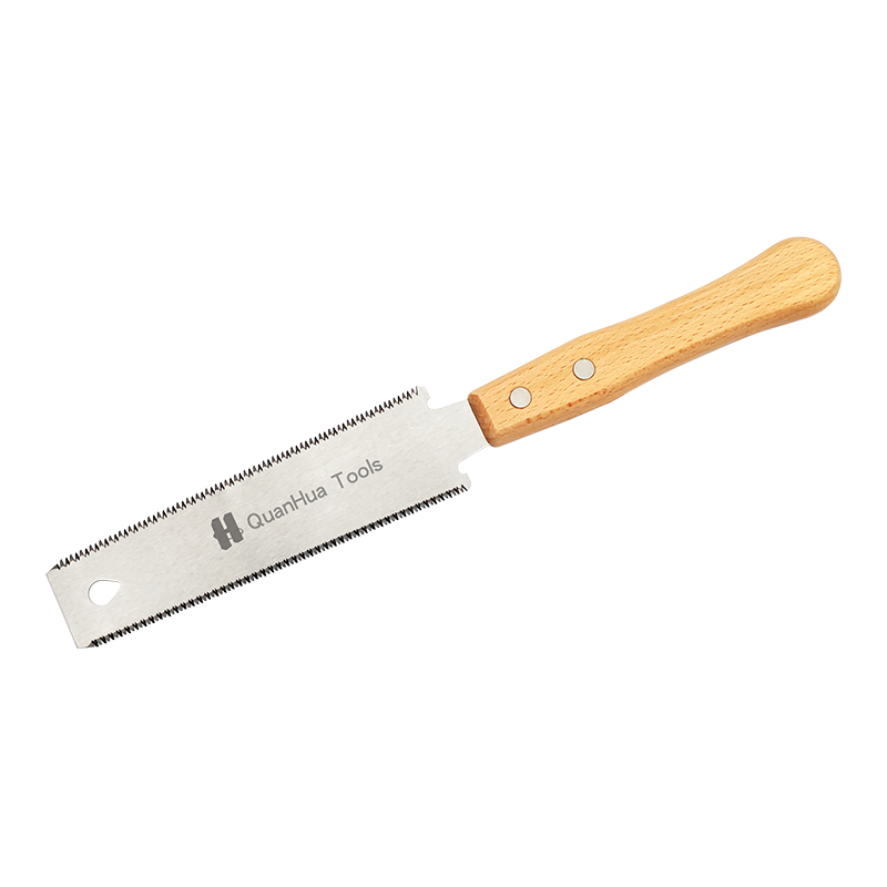 Dubbelzijdige zaag met houten handvat voor het zagen van hout QH-250D